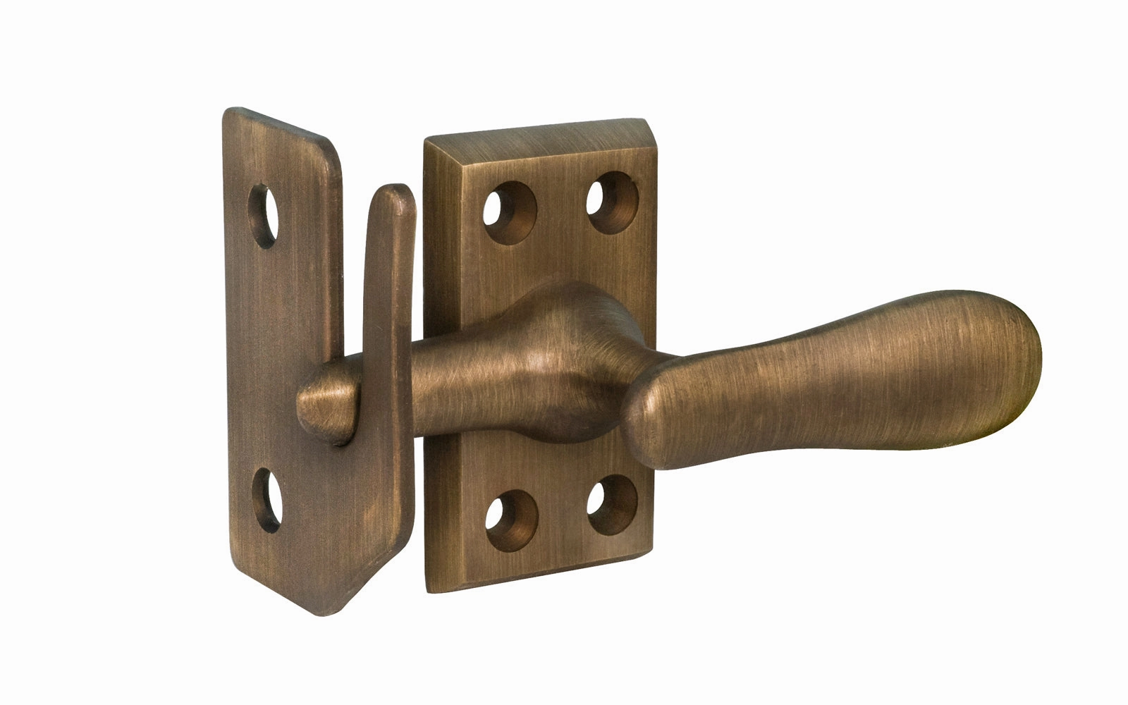 Classic Solid Brass Casement Window Latch ~ Large Size