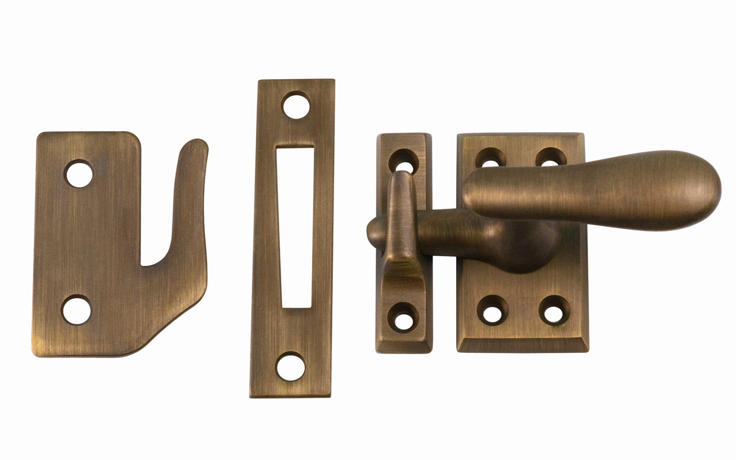Classic Solid Brass Casement Window Latch ~ Large Size