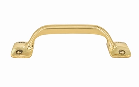 Classic Solid Brass Handle Pull ~ 3-1/2" On Centers