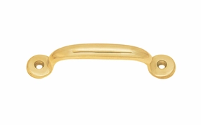 Classic Solid Brass Handle Pull ~ 3" On Centers