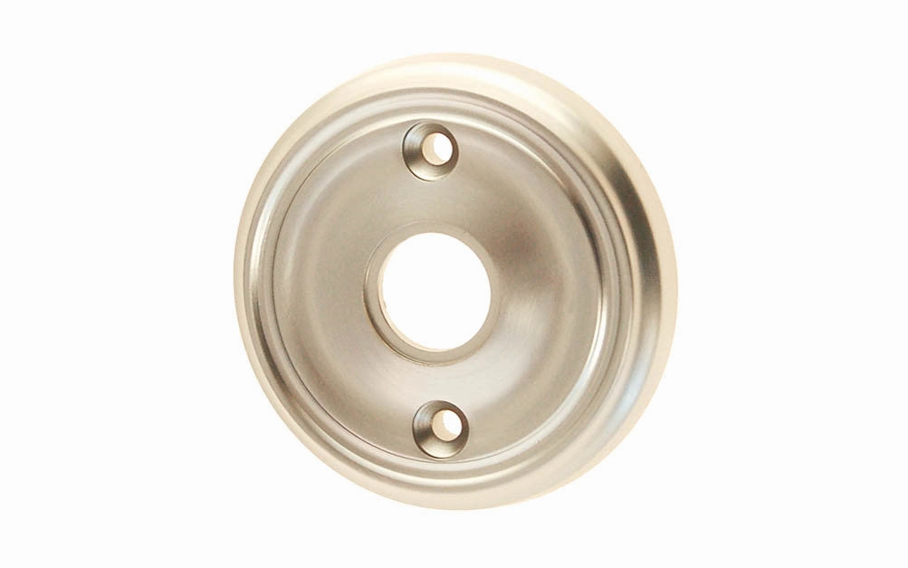 Classic Solid Brass Rosette ~ Passage (Non-Locking)