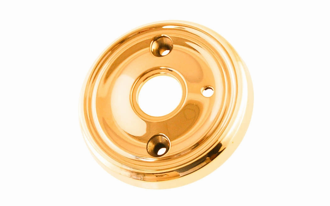 Classic Solid Brass Rosette ~ Privacy (Locking)