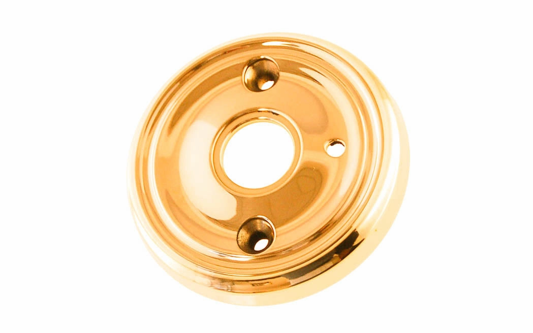 Classic Solid Brass Rosette ~ Privacy (Locking)