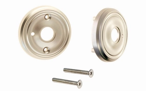 Classic Solid Brass Rosette Set ~ Privacy (Locking)