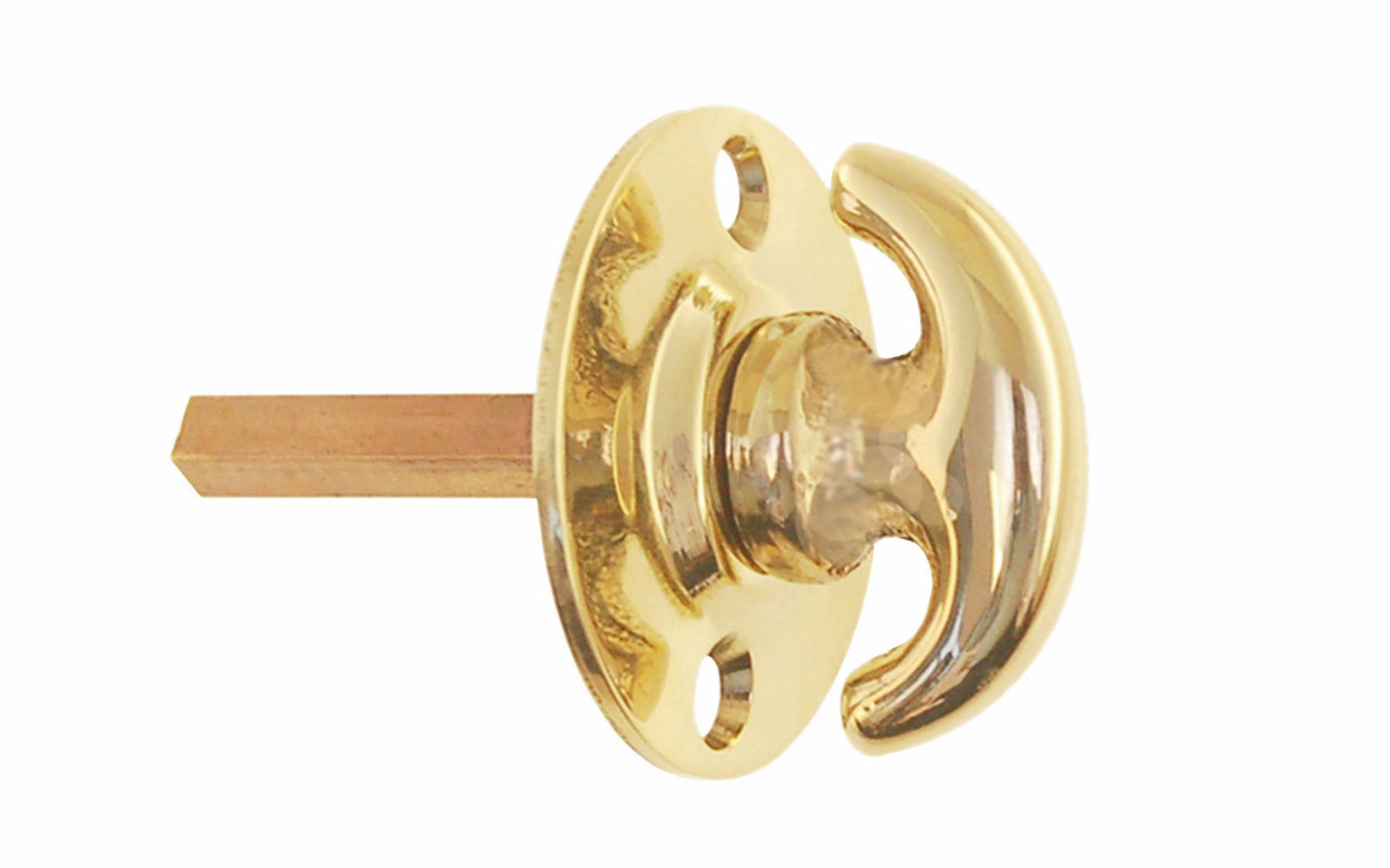 Classic Solid Brass Thumbturn with Round Plate