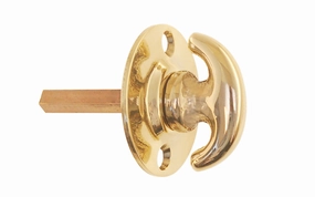 Classic Solid Brass Thumbturn with Round Plate