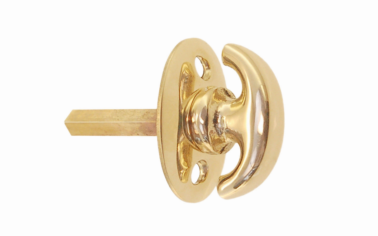 Classic Solid Brass Thumbturn with Smaller Oval Plate