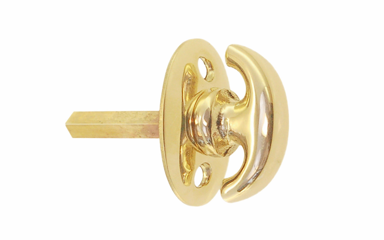 Classic Solid Brass Thumbturn with Smaller Oval Plate