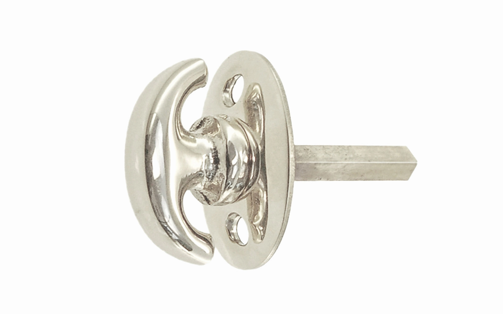 Classic Solid Brass Thumbturn with Smaller Oval Plate