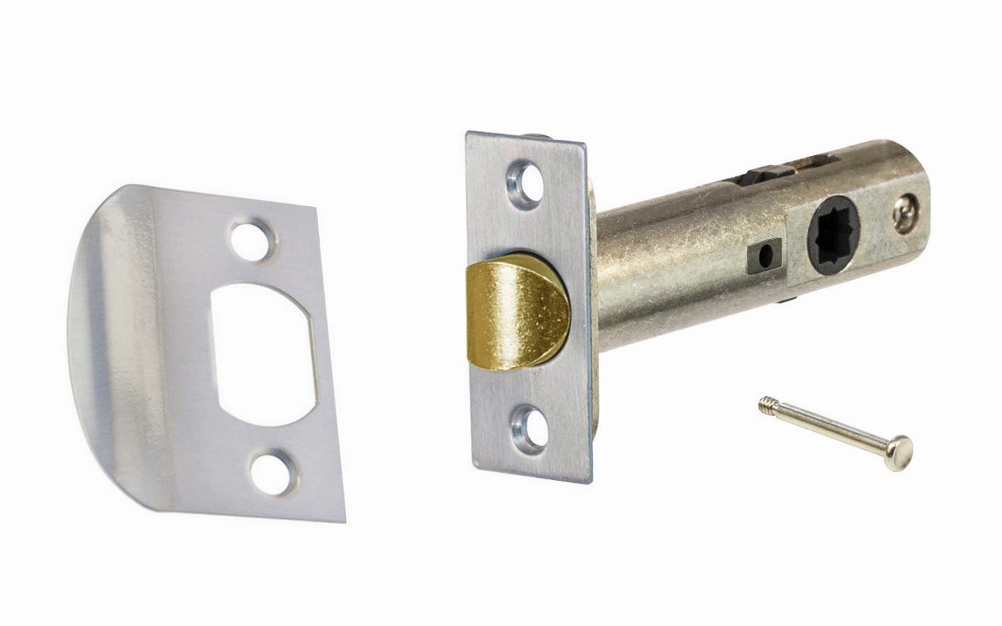 Classic Spring Latch for Doors with Locking Pin (Privacy) ~ 2-3/4" Backset