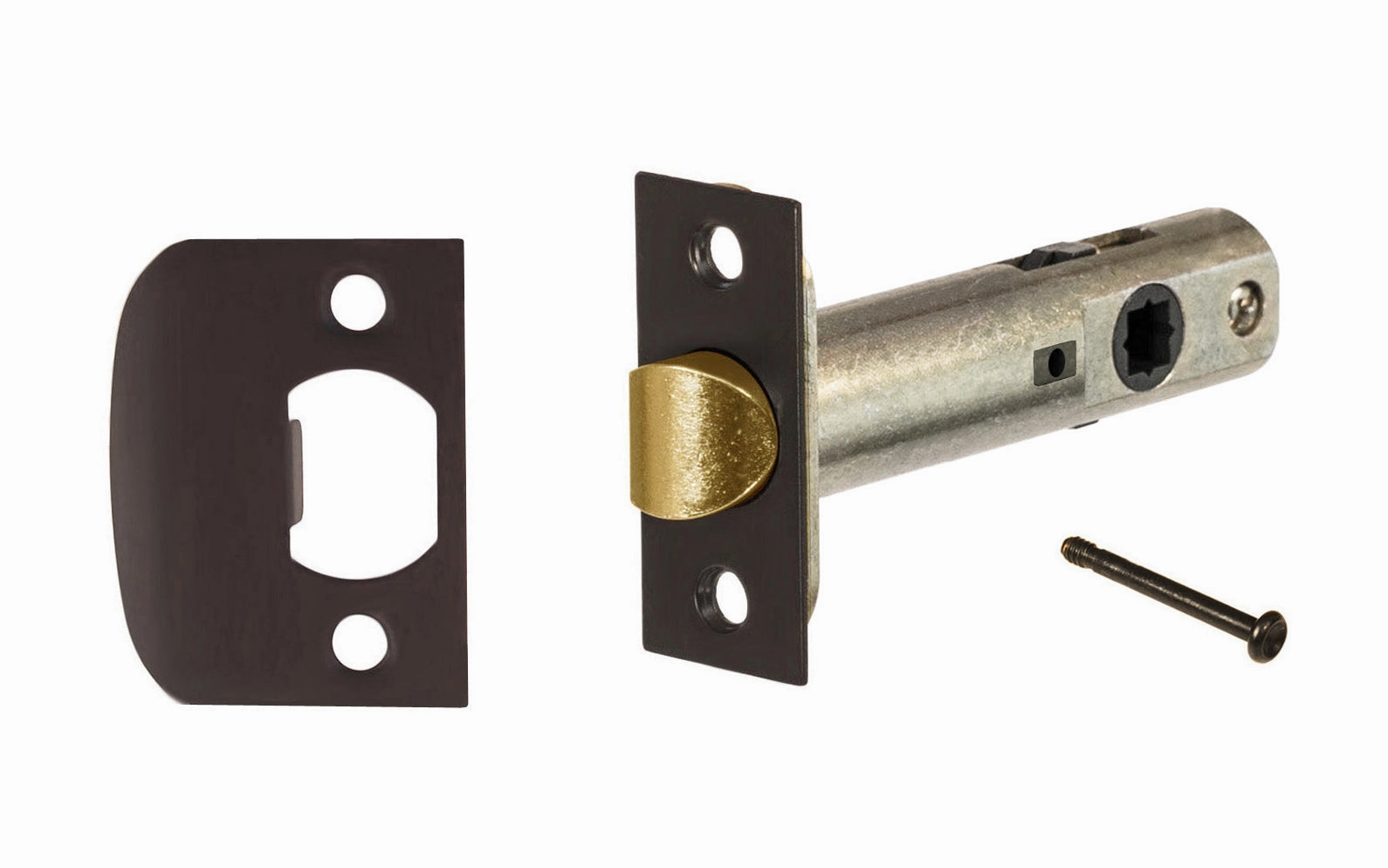 Classic Spring Latch for Doors with Locking Pin (Privacy) ~ 2-3/4" Backset
