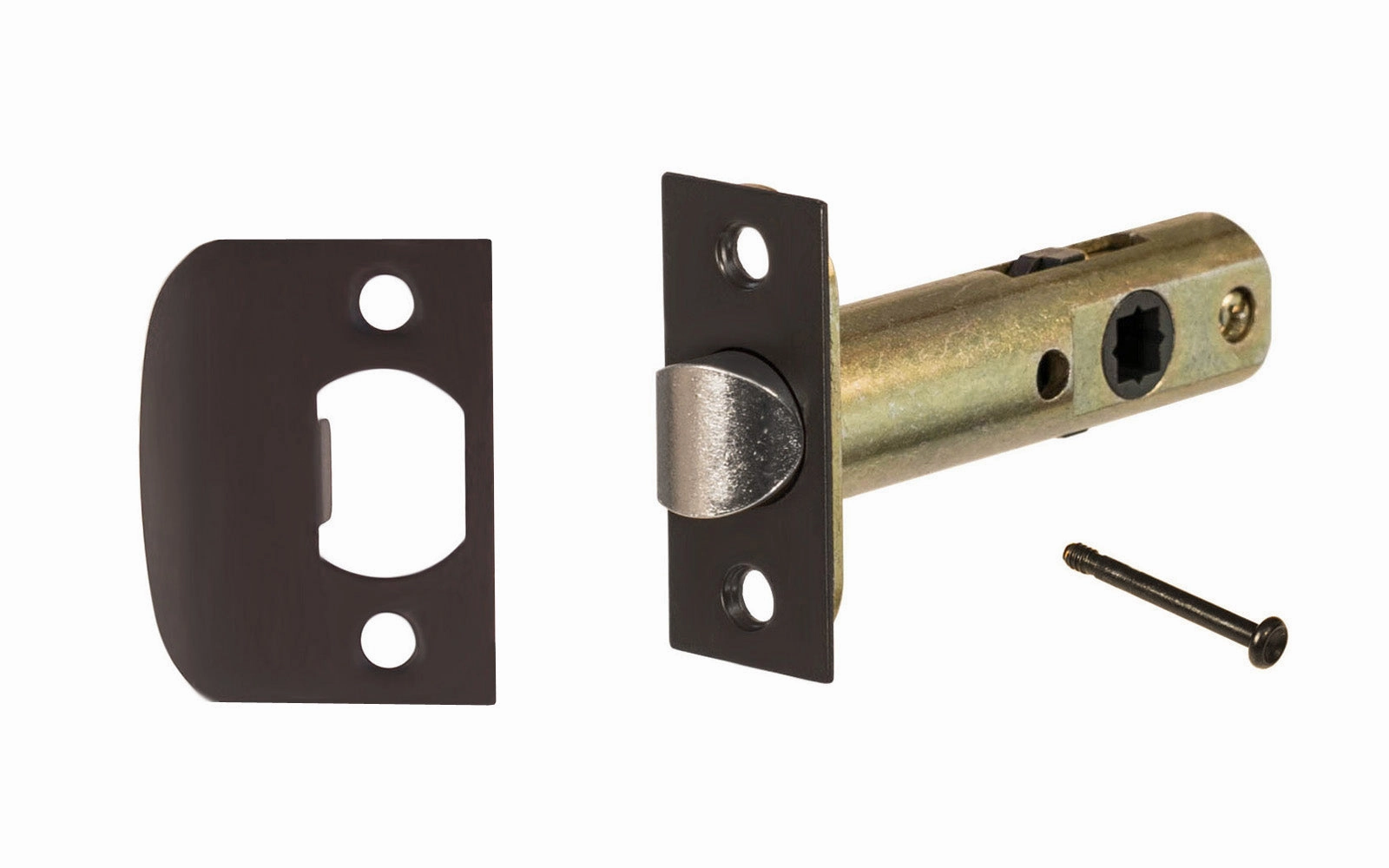 Classic Spring Latch for Doors with Locking Pin (Privacy) ~ 2-3/8" Backset