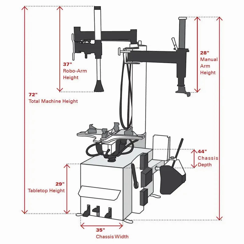Coats RC-55E Electric Rim Clamp Tire Changer w/ RC Robo-Arm