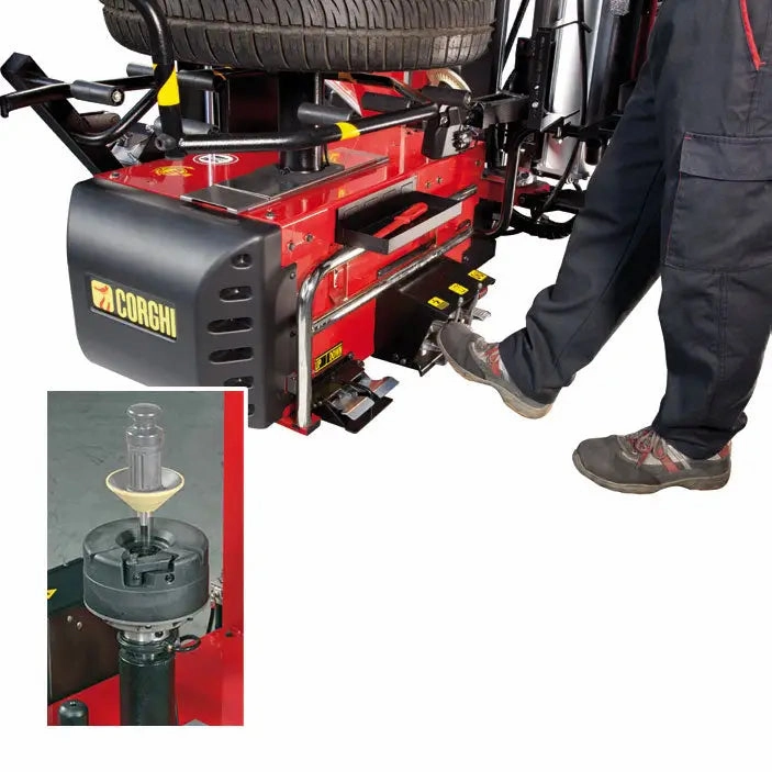 Corghi AM28 Touchless Tire Changer w/ Pneu. Wheel Clamping