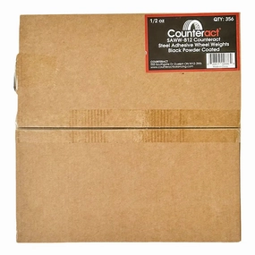Counteract 0.5 oz Roll Style Wheel Weight (356 pcs, Black, Steel) - SAWW-B12