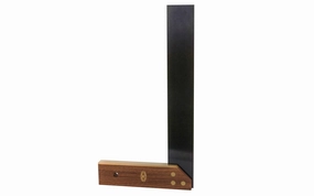 Crown Tools 12" Try Square with Walnut & Brass