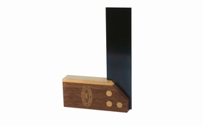 Crown Tools 3" Try Square with Walnut & Brass