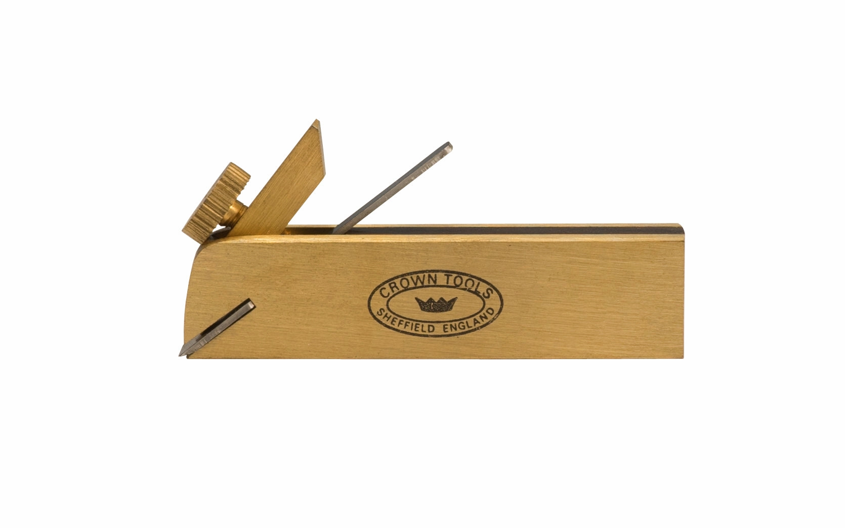 Crown Tools Brass Miniature 3" Bullnose Plane