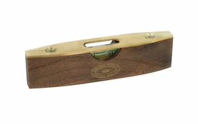Crown Tools Mini Walnut & Brass Spirit Level