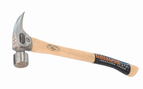 Dalluge 14 oz Mill Face Titanium Hammer with Magnetic Nail Starter - 17" Curved Handle ~ 7175