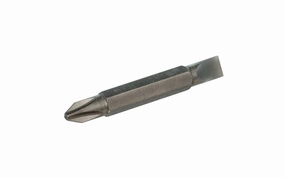 Double End Insert Bit - No. 2 Phillips & 1/4" Slot