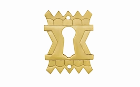 Eastlake Stamped Brass Keyhole