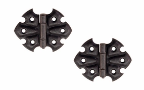 Embossed Ornamental Cabinet Hinges ~ 2-7/16" x 1-7/8"