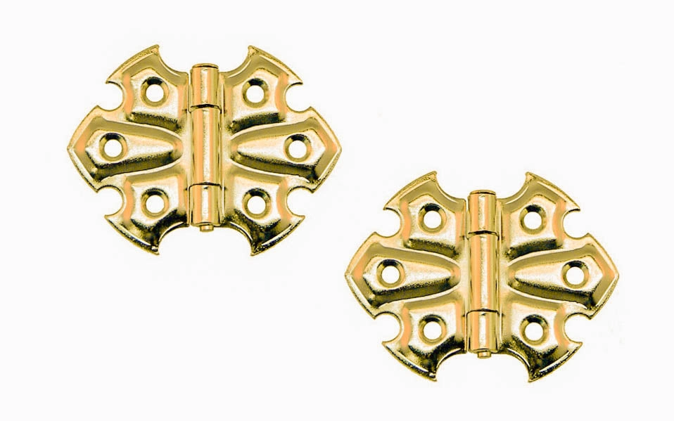 Embossed Ornamental Cabinet Hinges ~ 2-7/16" x 1-7/8"