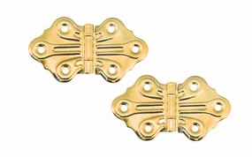 Embossed Ornamental Cabinet Hinges "Butterfly Style" ~ 2-7/8" x 1-5/8"