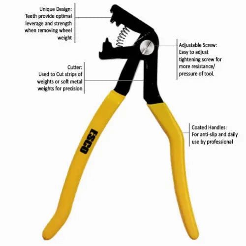 Esco 50144 Adhesive Wheel Weight Plier/Remover