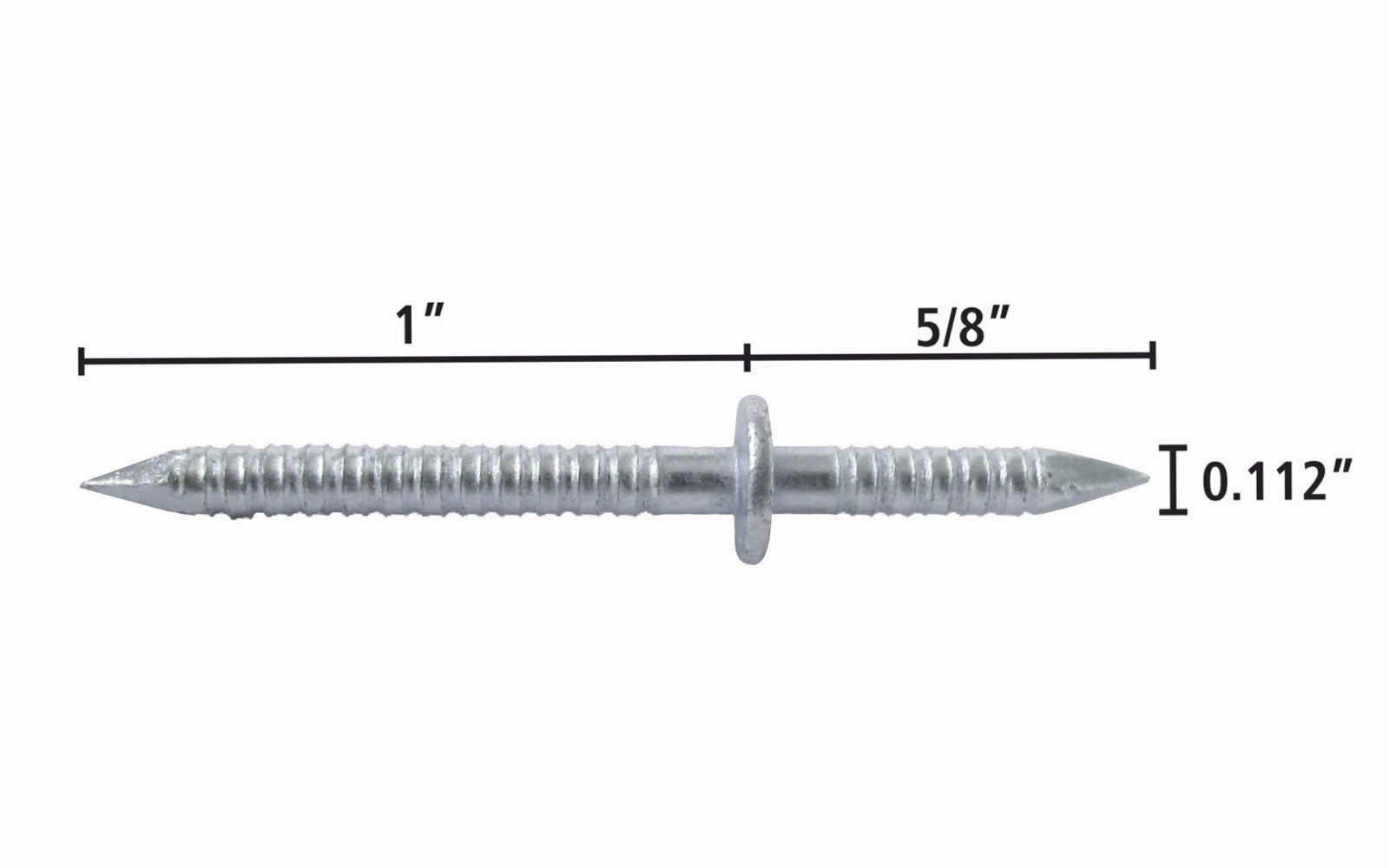 FastCap 1" x 5/8" Blind Nails - 100 Pack