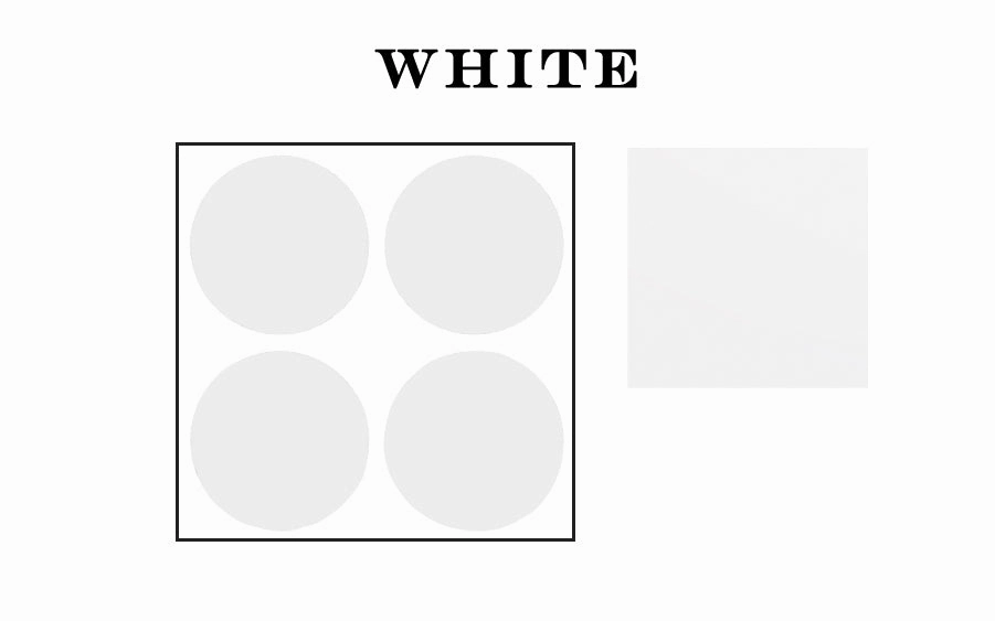 FastCap 2-1/4" White Adhesive Cover Caps "Erasable FastPads" - Solid PVC ~ 80 Pieces