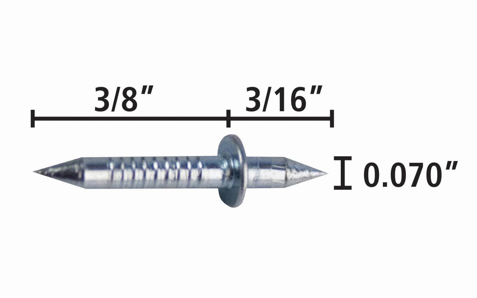 FastCap 3/8" x 3/16" Blind Nails - 100 Pack