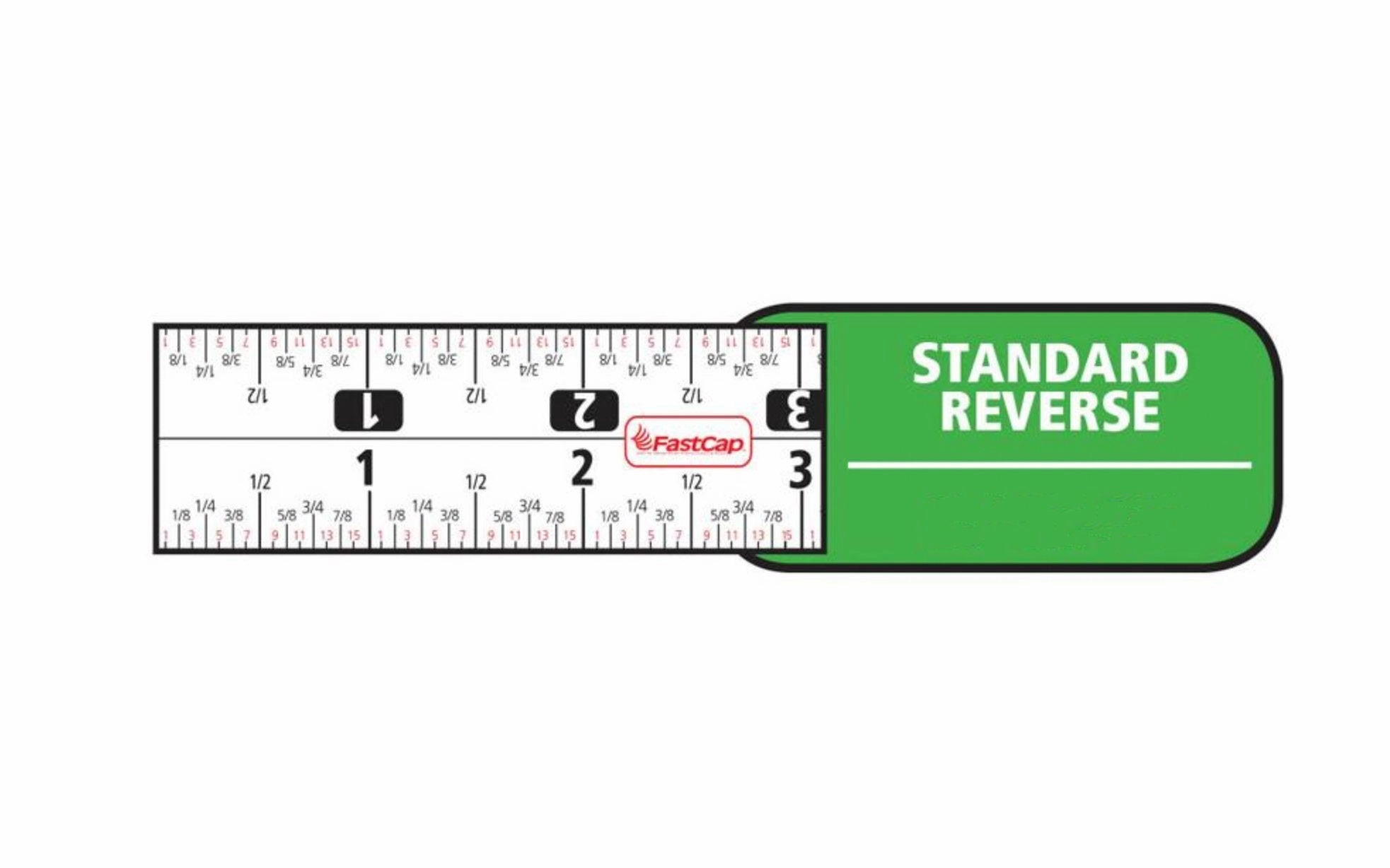 FastCap 6' Mini Tape Measure ~ Standard Reverse