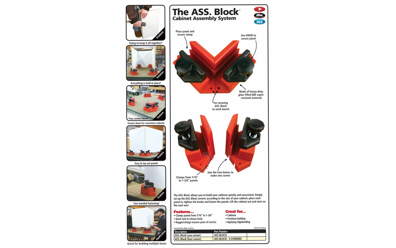 FastCap Ass. Block Cabinet Assembly System