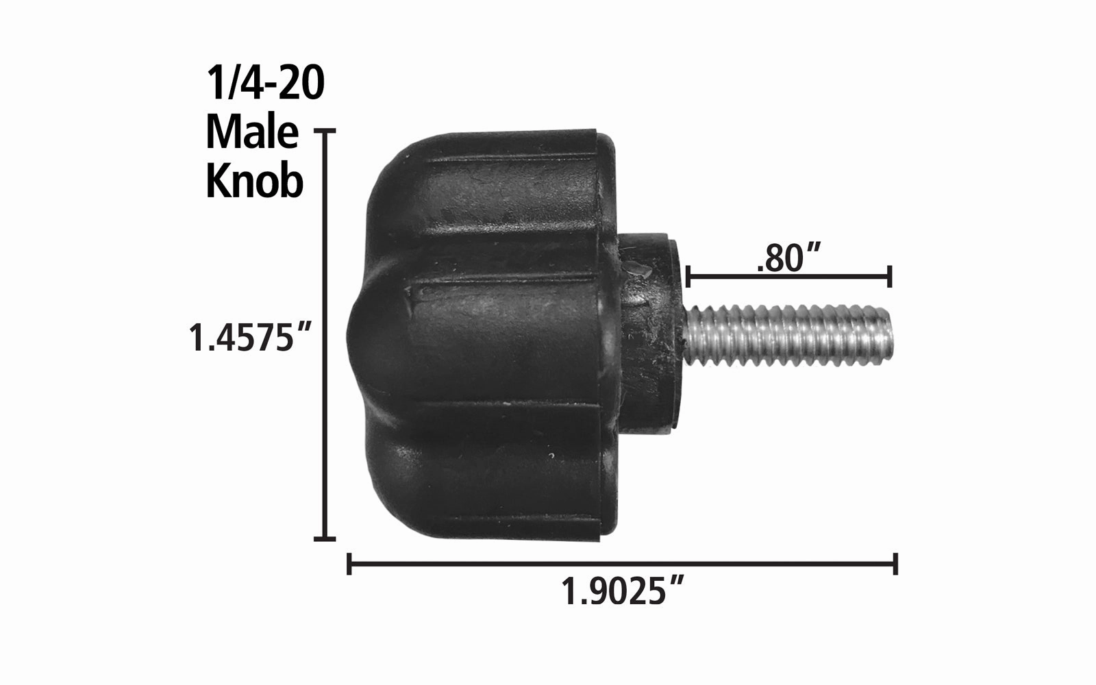 FastCap Five Point Knob ~ 1/4-20 Male Thread