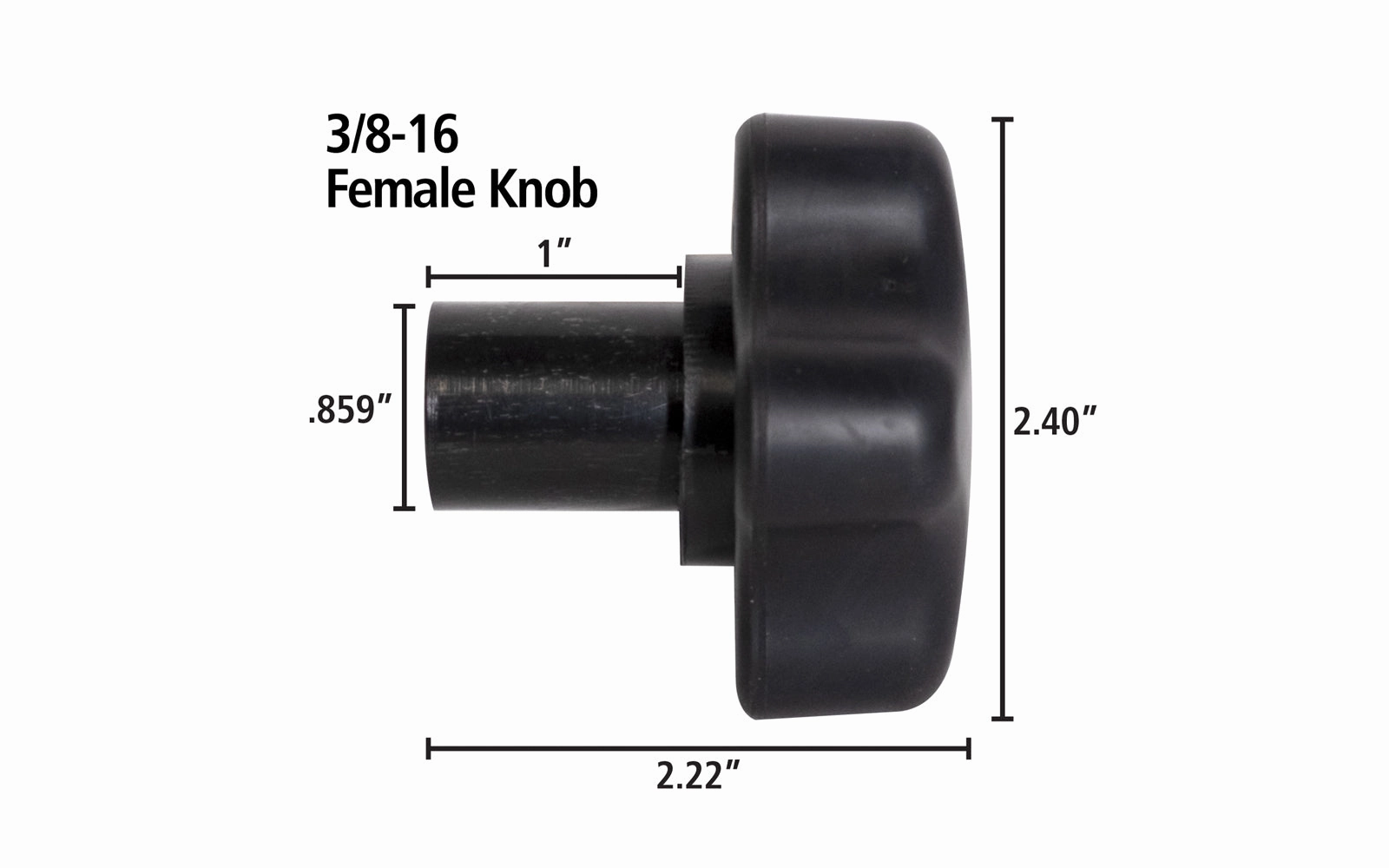 FastCap Five Point Knob ~ 3/8-16 Female Thread