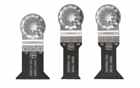 Fein 3-Pack Blade Set - Wood & Metal E-Cut Long-Life Universal BIM Blades "Starlock" - 3 PC