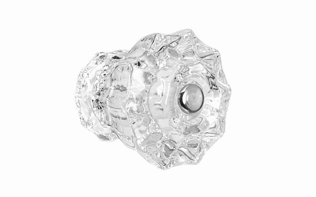 Fluted Glass Cabinet Knob ~ Clear