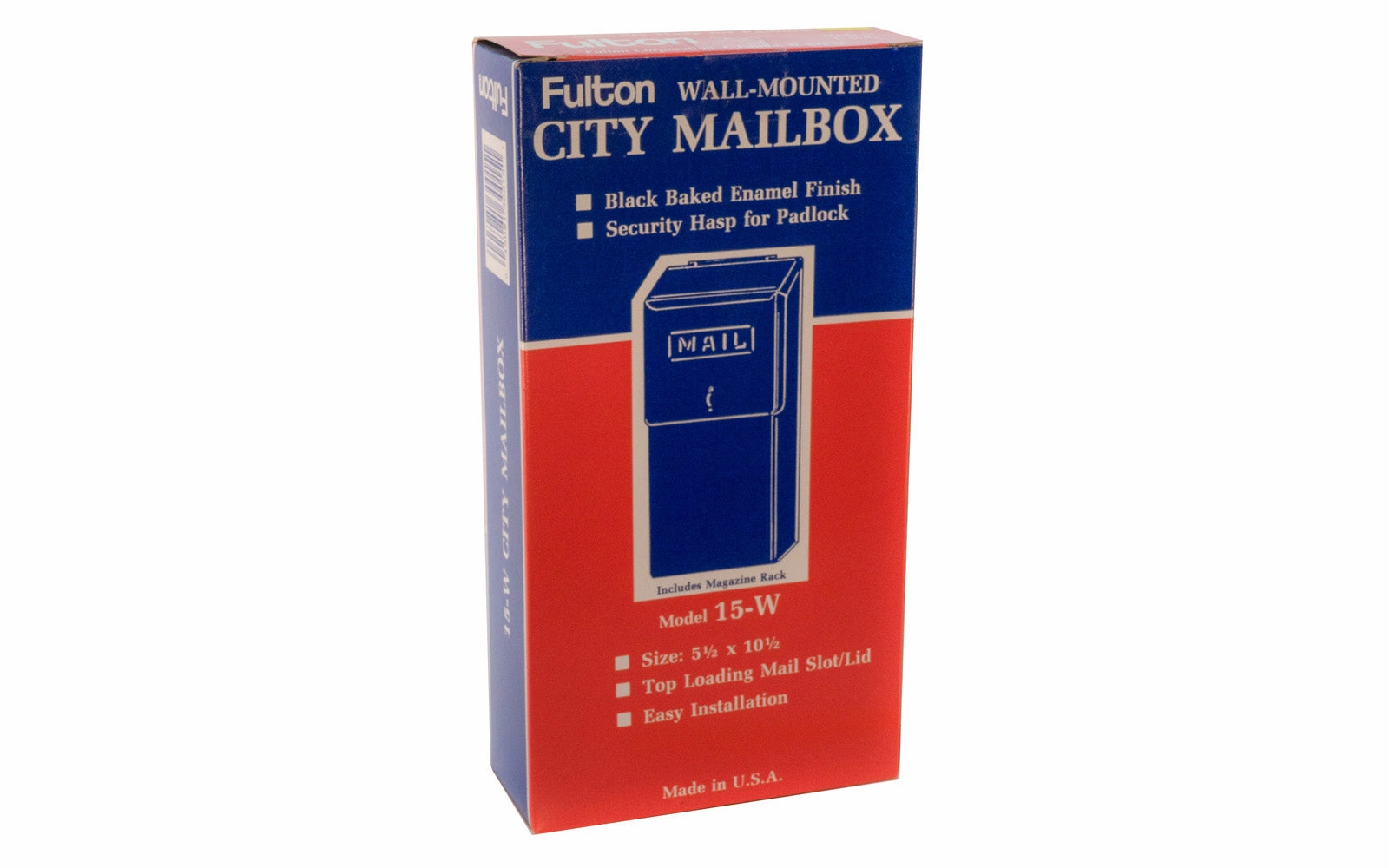 Fulton Wall Mounted Vertical Mailbox - Model 15-W