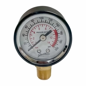 Gaither OEM 1.5" Pressure Gauge for Bead Bazooka (Ea) - 12914B