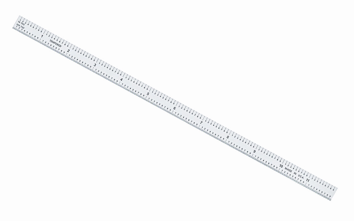 General Tools 12" Stainless Rule (10ths, 100ths, 32nds, 64ths)