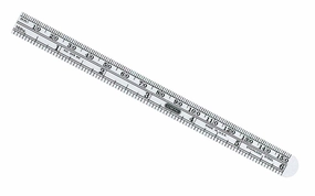 General Tools 6" Flexible Stainless Rule (mm, 16ths)