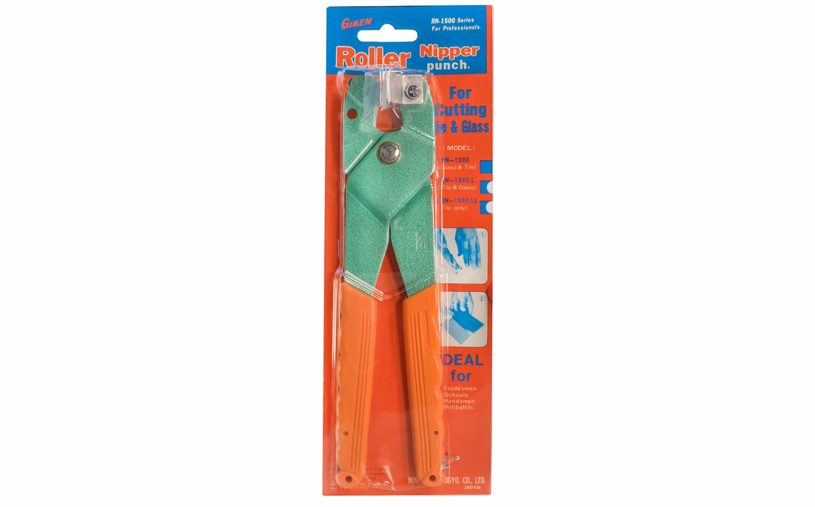 Giken Japanese Carbide Tip Roller Nipper ~ Tile & Glass Cutter