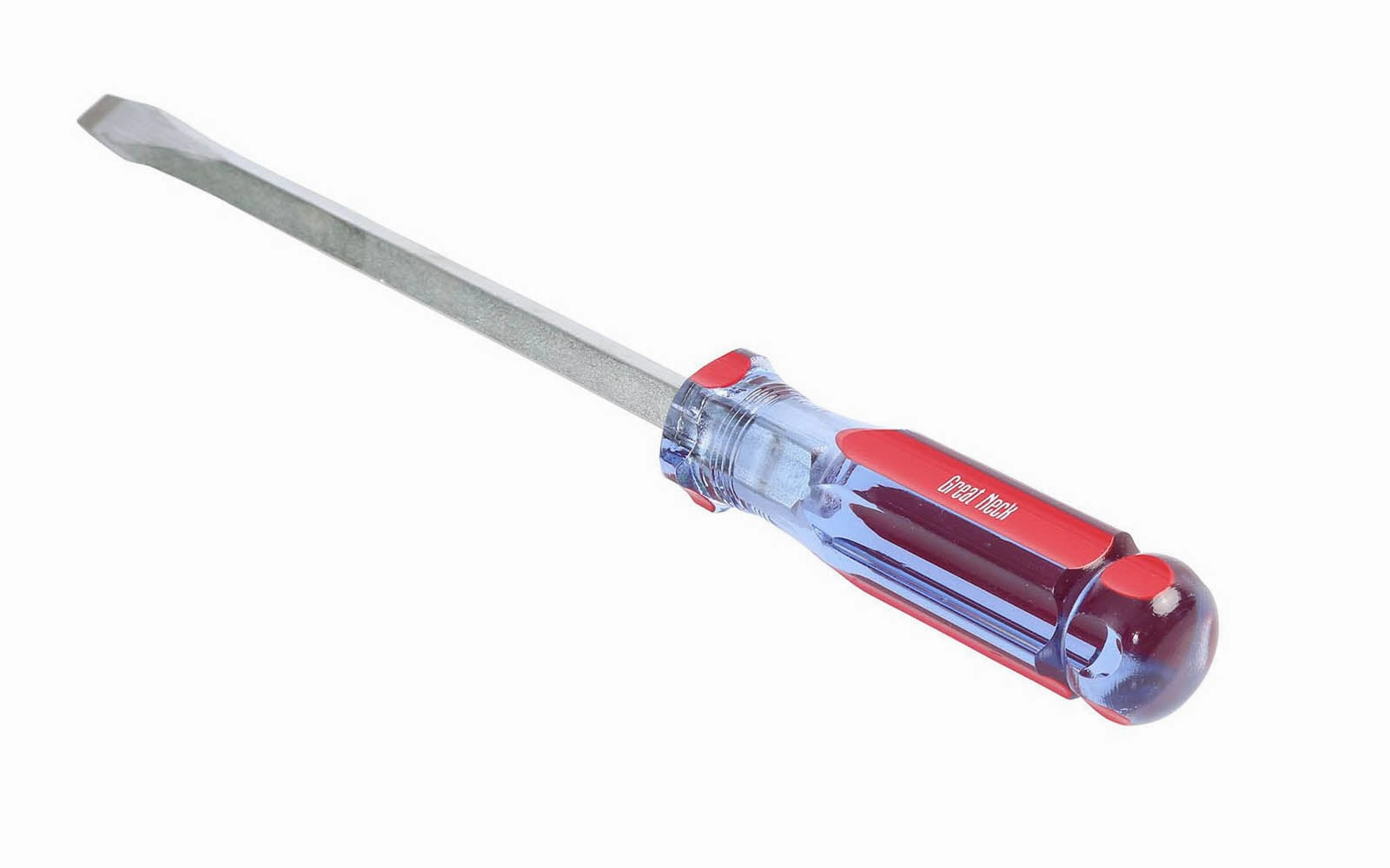 GreatNeck Slotted Screwdriver 3/8" - 8" Long Blade