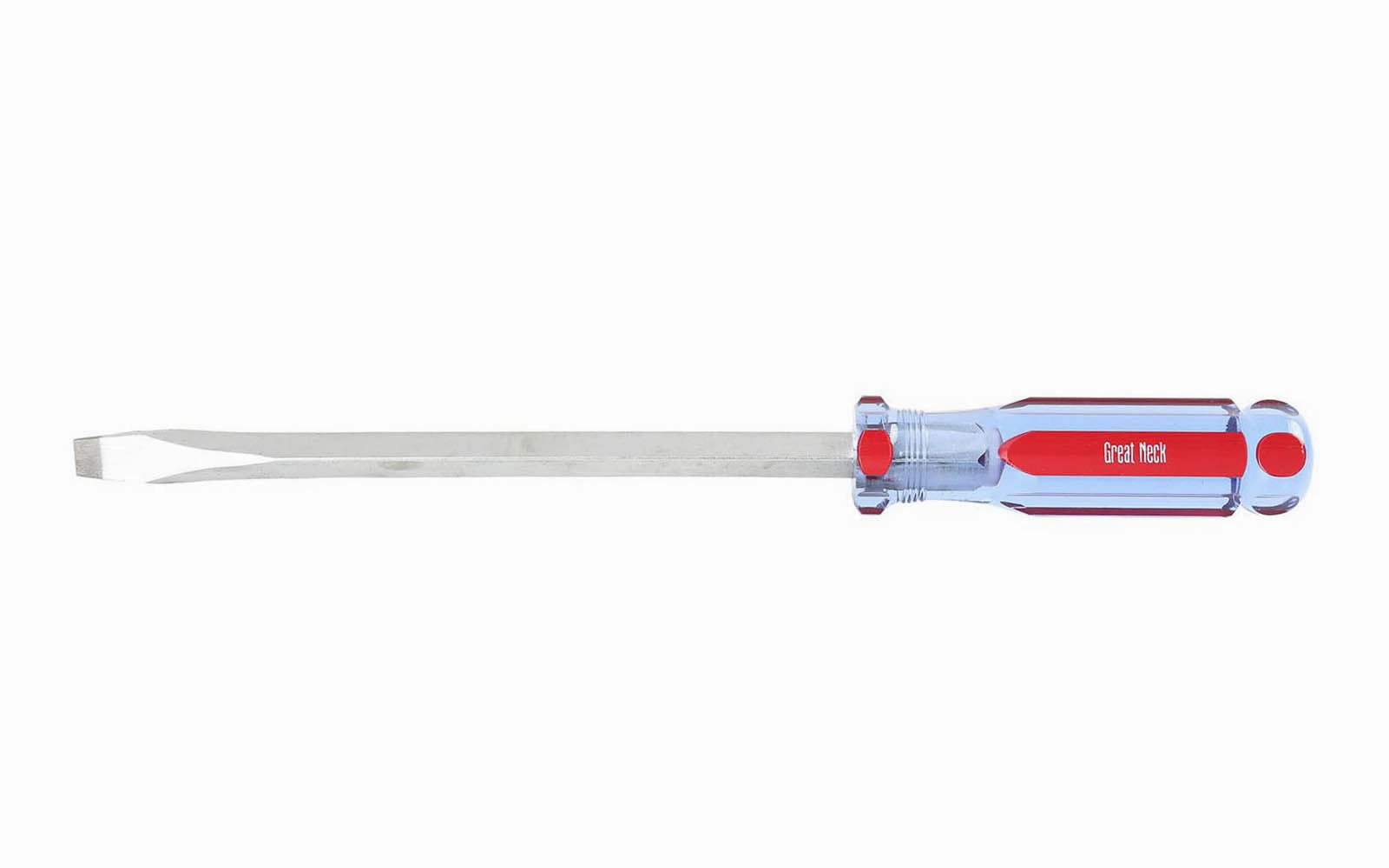 GreatNeck Slotted Screwdriver 3/8" - 8" Long Blade