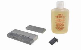 Hard & Soft Arkansas Stone Sharpening Kit with Oil