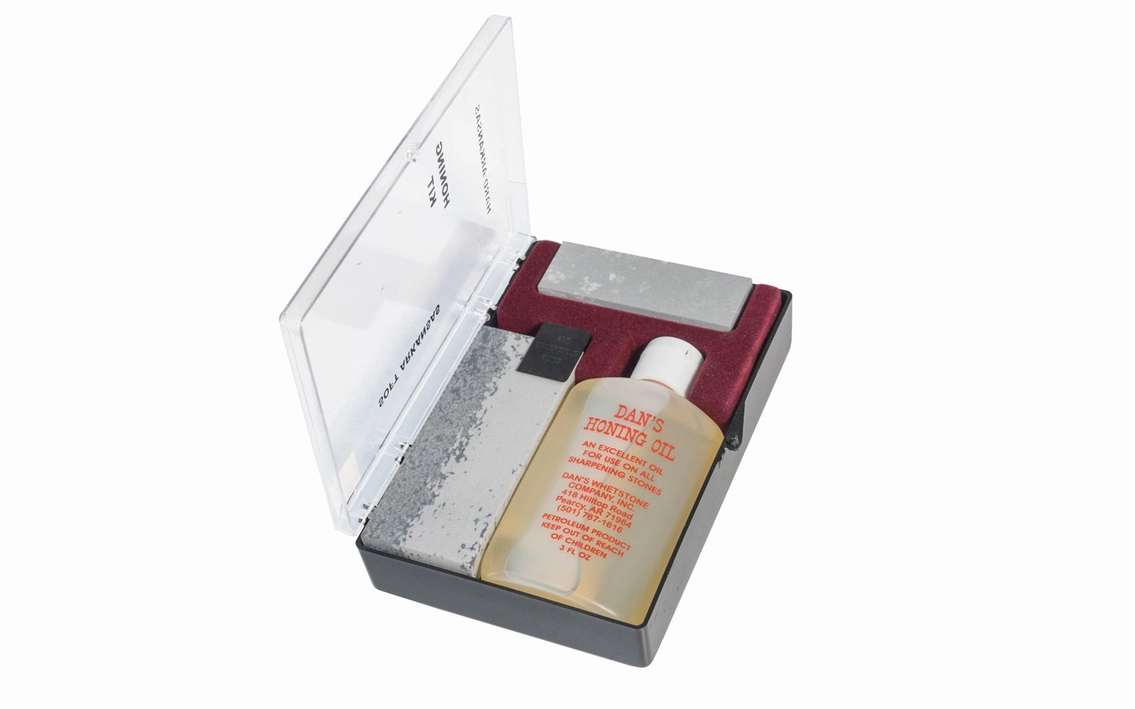 Hard & Soft Arkansas Stone Sharpening Kit with Oil