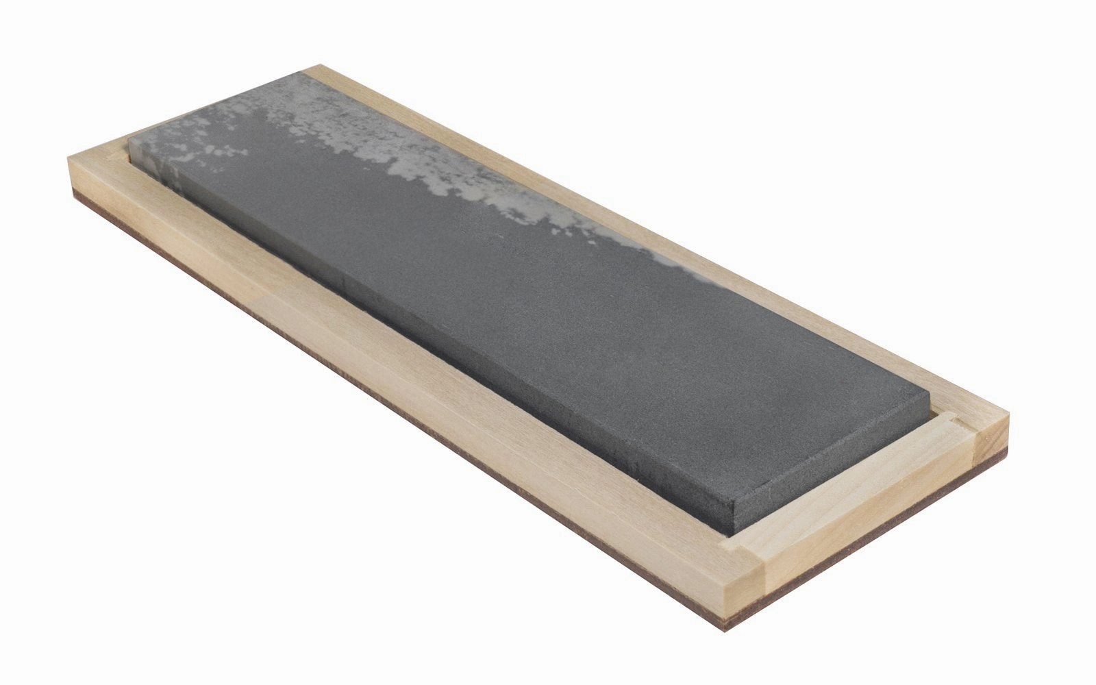 Hard Arkansas Bench Stone with Wooden Box ~ 8" x 2"