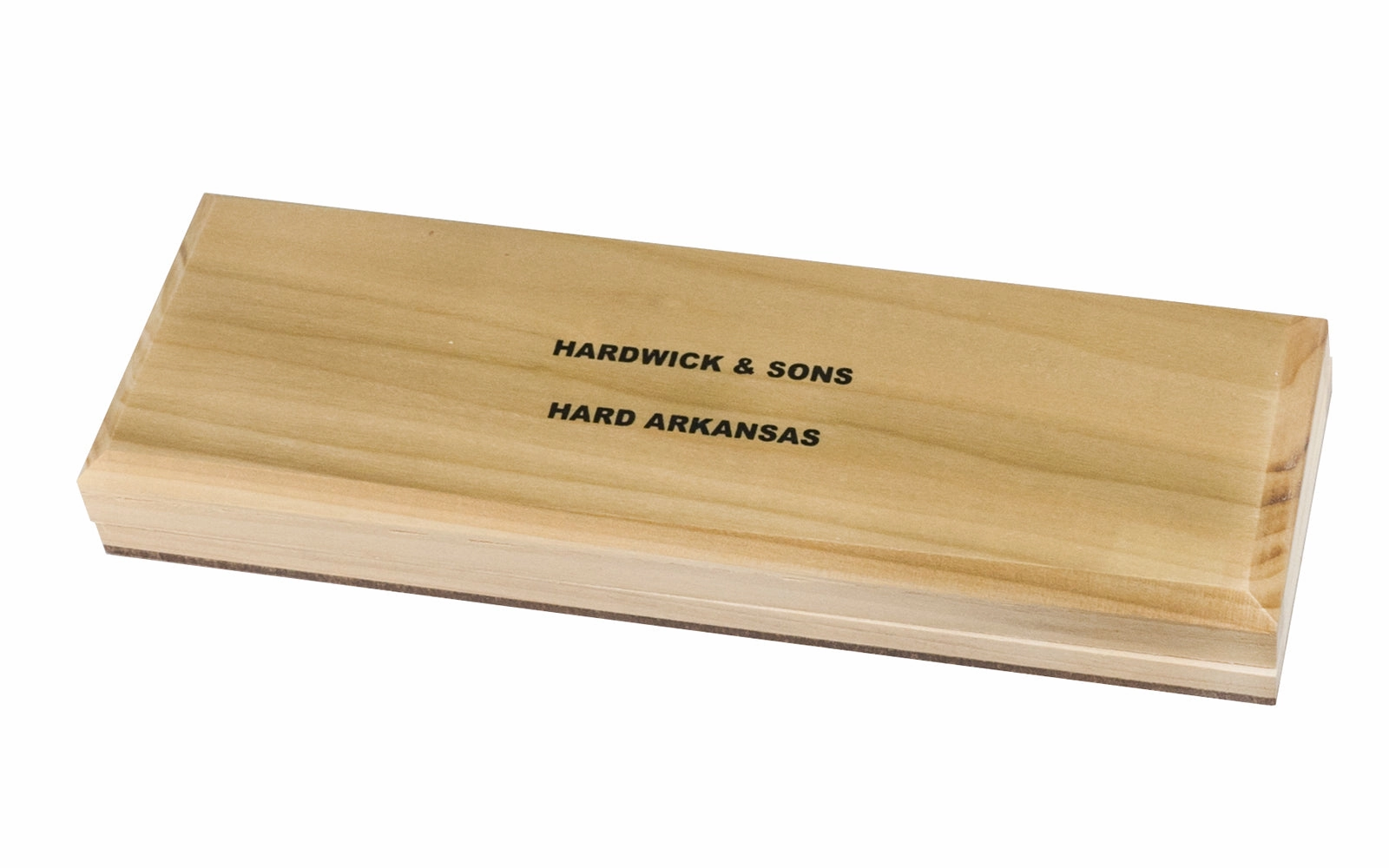 Hard Arkansas Bench Stone with Wooden Box ~ 8" x 2"